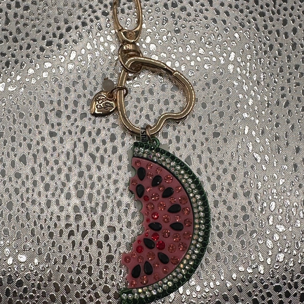 Watermelon Keychain with Rhinestones